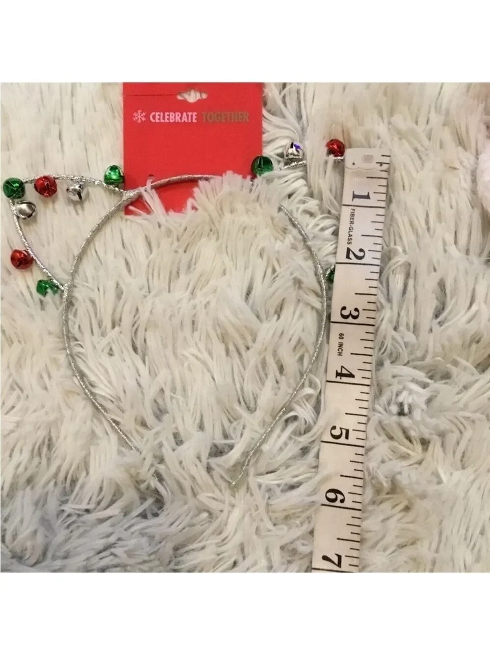 KOHL’S Celebrate Together Christmas cat ears headband set 3 scrunchies